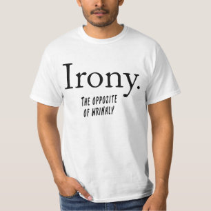 T-shirt Définition d'ironie