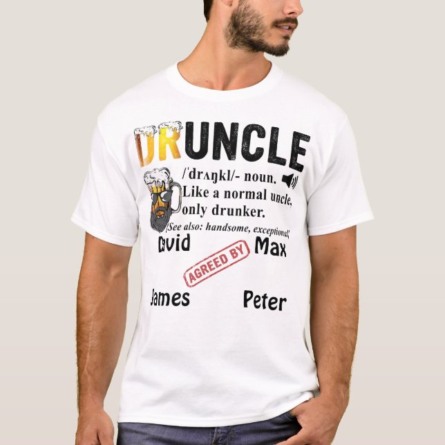 T-shirt Définition Drôle De L'Oncle Jusqu'Au Guncle Du Fun (Devant)