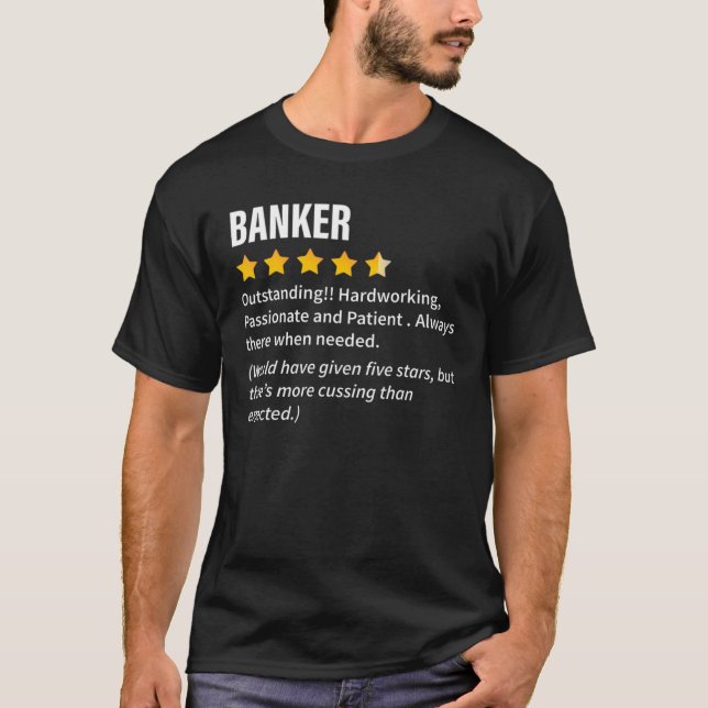 T-shirt Définition du banquier Tee Funny Banker Cool Idea (Devant)