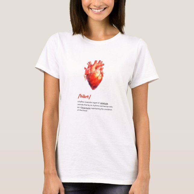 T-shirt Définition du coeur humain (Devant)