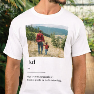 T-shirt Définition du dictionnaire photo papa