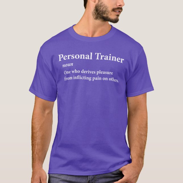 T-shirt Définition du formateur personnel (Devant)