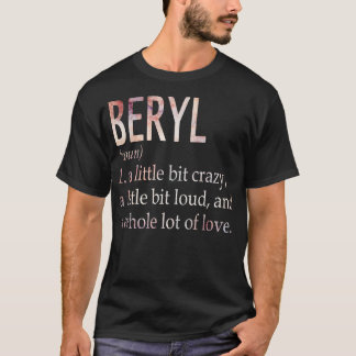 T-shirt Définition du nom de la fille Beryl