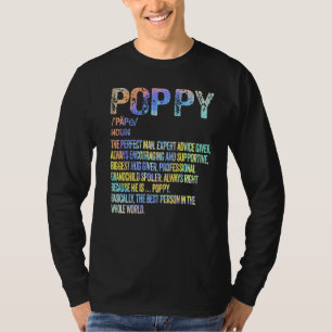 T-shirt Définition du pavot Grand-père Grand-père Père Fêt