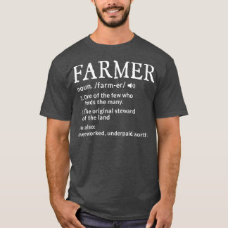 T-shirt Définition du paysan Amusant Agriculteur Mens d'ag