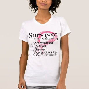 T-shirt Définition du survivant - Cancer du sein
