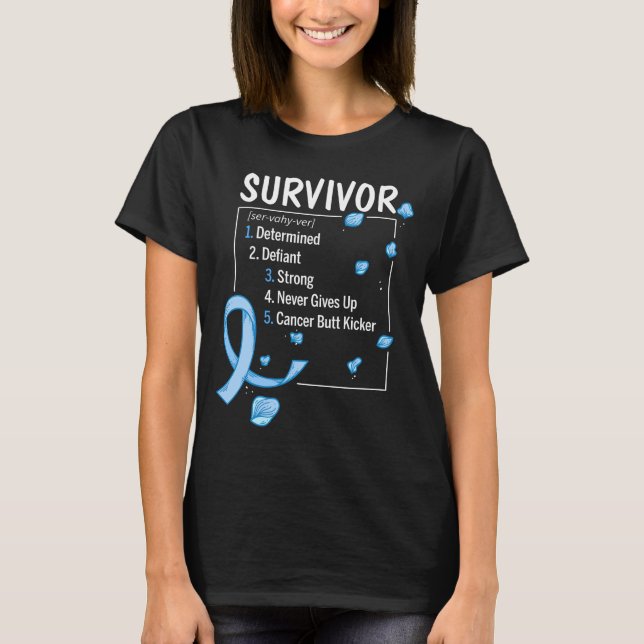 T-shirt définition du survivant du cancer de la prostate (Devant)