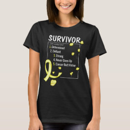 T-shirt définition du survivant du cancer de l'enfance