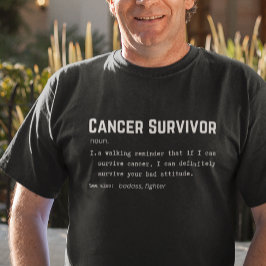 T-shirt Définition du survivant du cancer, sensibilisation