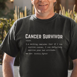 T-shirt Définition du survivant du cancer, sensibilisation
