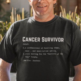 T-shirt Définition du survivant du cancer, sensibilisation