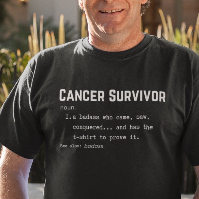 T-shirt Définition du survivant du cancer, sensibilisation (Créateur téléchargé)