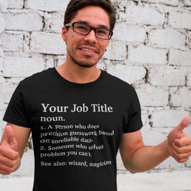 T-shirt Définition Du Titre Du Travail Personnalisé Pour C (Créateur téléchargé)