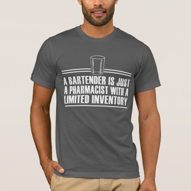 T-shirt Définition d'un barman (Devant)