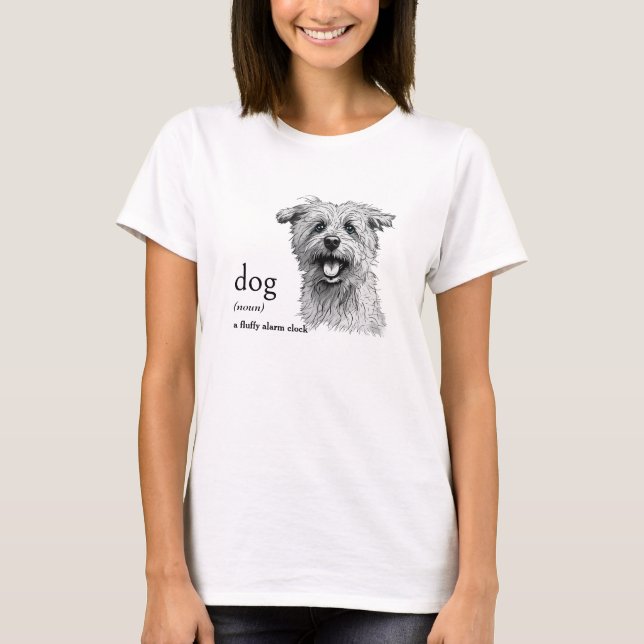 T-shirt Définition d'un chien (Devant)