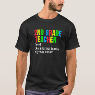 T-shirt Définition d'un professeur amusant de 2e année Pre