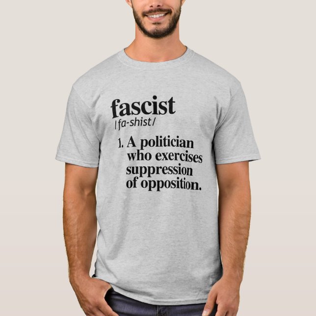 T-shirt Définition fasciste (Devant)