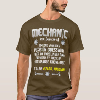 T-shirt Définition mécanique amusante