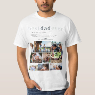 T-shirt Définition papa   8 Photo personnalisée 