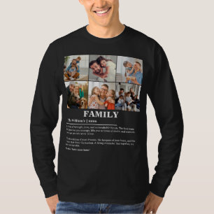 T-shirt Définition personnalisée de la famille de collages