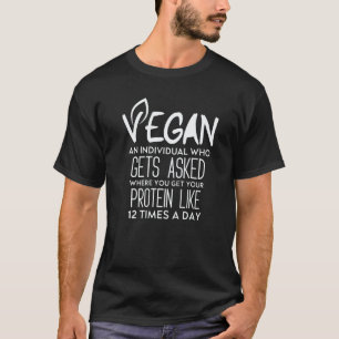 T-shirt Définition végane Mème végane cool Végétarien Véga