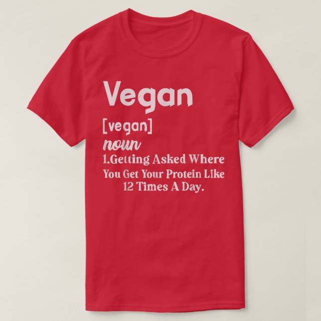 T-shirt Définition végétale drôle Végétarien Plante Lover  (Design devant)
