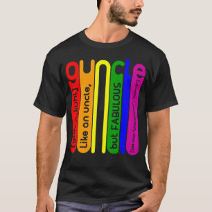 T-shirt Définition vintage Guncle Fier Gay Uncle Lgbtq P
