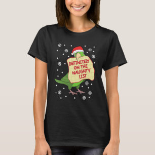 T-shirt Définitivement Sur La Liste Coquine Parrot I Green