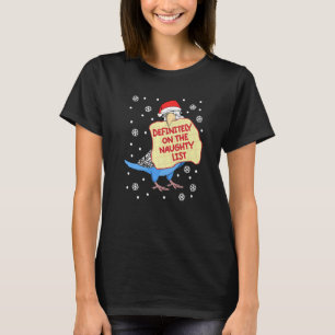 T-shirt Définitivement Sur Naughty List Parrot I Blue Budg
