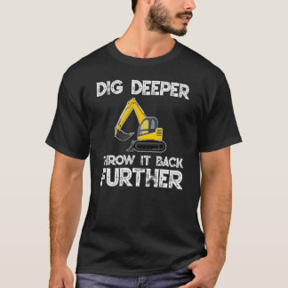T-shirt défonceur d'excavatrice - pelle rétro,