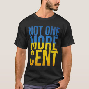 T-shirt Défund Ukraine Pas un centime de plus Drapeau de l