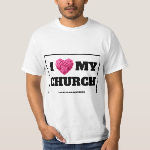 T-Shirt d'église personnalisé "Tissé dans l'amour"