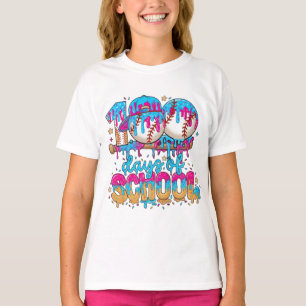 T-Shirt Dégoulinant 100 Jours d'École – Crème Glac