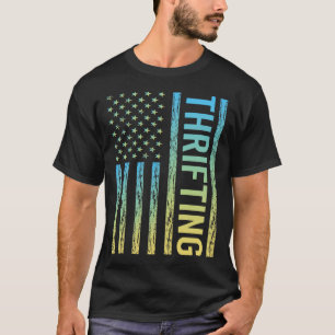T-shirt Dégradé de drapeau Friperie Friperie