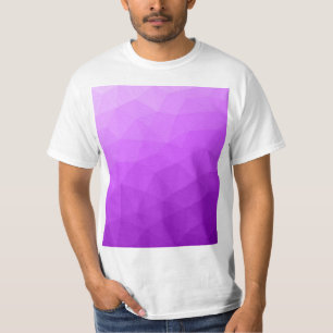T-shirt Dégradé de lavande violet motif en maille géométri
