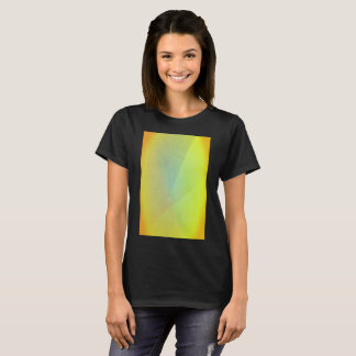 T-shirt Dégradé géométrique jaune moderne