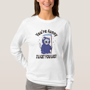 T-shirt Déguisement de chat de la Faucheuse drôle pour Hal