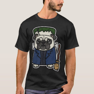 T-shirt Déguisement de Frankenstein pour Pug Halloween Chi