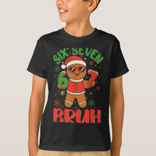 T-shirt Déguisement de Noël Funny Six Seven Bruh pain d'ép