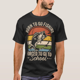 T-shirt Déguisement de pêche de squelette de Halloween gar
