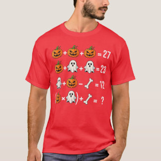 T-shirt Déguisement de professeur de mathématiques fantôme
