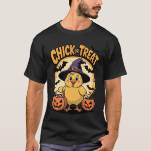T-shirt Déguisement de sorcière drôle Chick or Treat Hallo