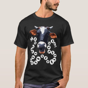 T-shirt Déguisement de vache Moo mignon Halloween