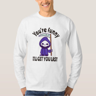 T-shirt Déguisement d'Halloween squelette de la Faucheuse 