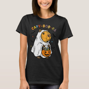 T-shirt Déguisement drôle de capybara Halloween Capy-boo-r