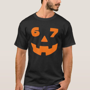T-shirt Déguisement Halloween 67 Six Seven pour étudiants