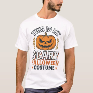 T-shirt Déguisement Halloween Épouvantable Citrouille Vect