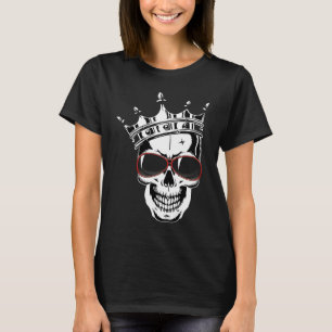 T-shirt Déguisement mignon visage effrayant crâne squelett