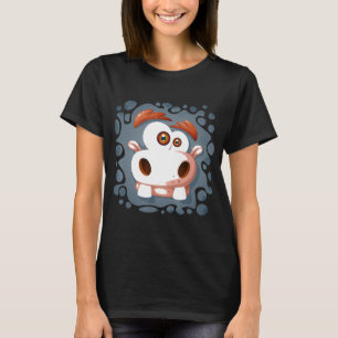 T-shirt Déguisement Visage de Vache Halloween Enfants Ferm
