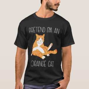 T-shirt Déguisez-vous en Famille de Chat Orange pour Hallo